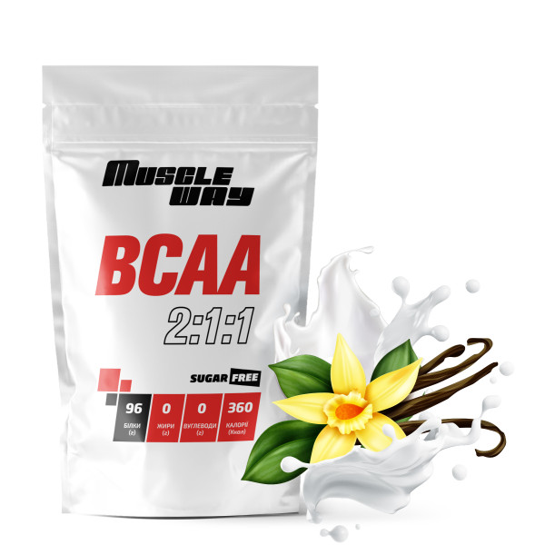 ВСАА 2:1:1 ваніль 500 г MuscleWay ВСАА 2:1:1 ваніль 500 г MuscleWay