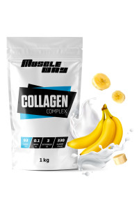 Гідролізований колаген 1 кг банан MuscleWay
