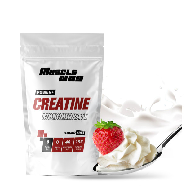 Креатин моногідрат 250 г крем-вершки MuscleWay