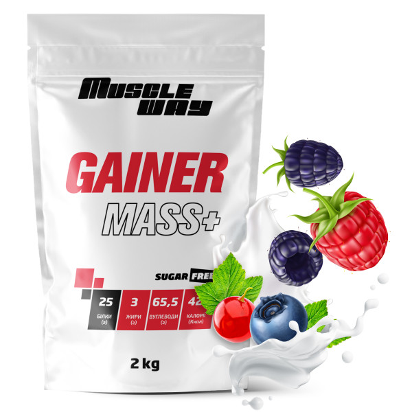 Гейнер 2 кг лісова ягода MuscleWay