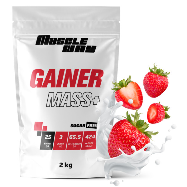 Гейнер 2 кг полуниця MuscleWay
