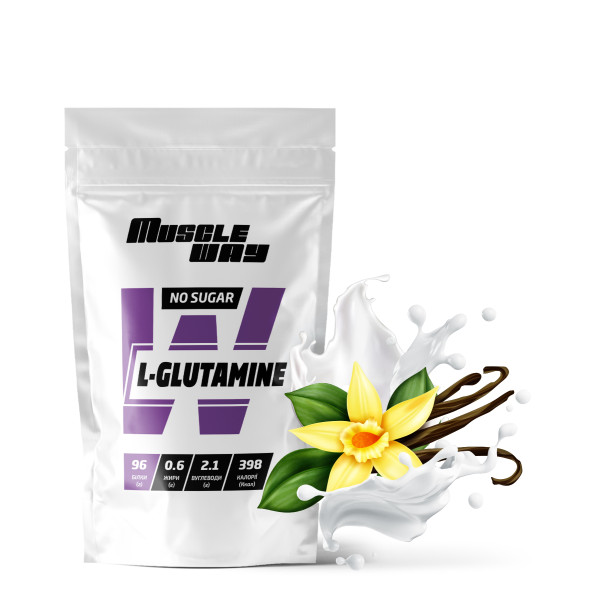 L-глютамін 300 г ваніль MuscleWay