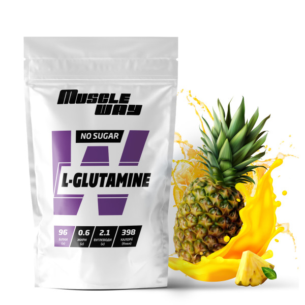 L-глютамін 500 г ананас MuscleWay