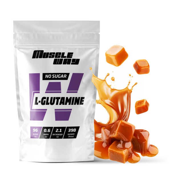 L-глютамін 500 г карамель MuscleWay