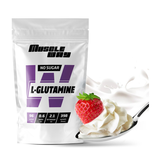 L-глютамін 500 г крем-вершки MuscleWay