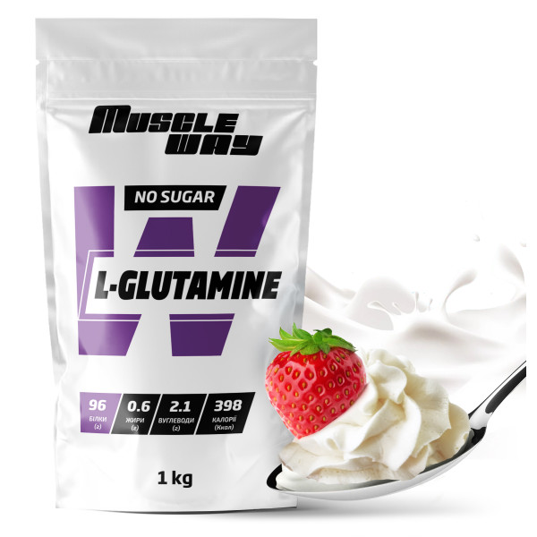 L-глютамін 1 кг крем-вершки MuscleWay