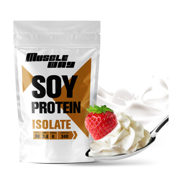 Ізолят соєвого протеїну 90% 500 г крем-вершки MuscleWay