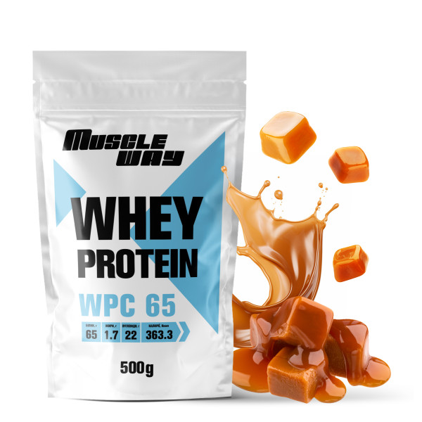 Сироватковий протеїн КСБ-65 MuscleWay 500 гр карамель Сироватковий протеїн КСБ-65 MuscleWay 500 гр карамель
