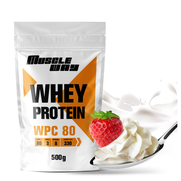 Сироватковий протеїн КСБ-80 MuscleWay 500 гр крем-вершки Сироватковий протеїн КСБ-80 MuscleWay 500 гр крем-вершки